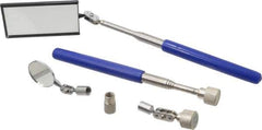 Value Collection - 6 Piece, Mirror & Magnet Set - For Use with Accessing Tight Areas - Exact Industrial Supply