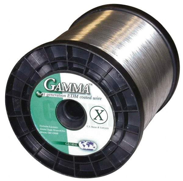 Global EDM - Copper Gamma Coated, Half Hard Grade Electrical Discharge Machining (EDM) Wire - 475 N per sq. mm Tensile Strength, Gamma-X Series - Exact Industrial Supply