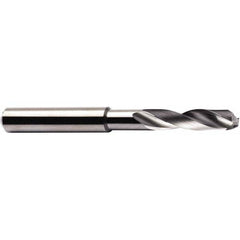 Seco - 23/64" 140° Spiral Flute Solid Carbide Screw Machine Drill Bit - Exact Industrial Supply