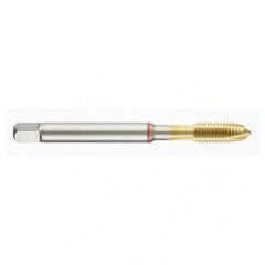 M5x0.80 6H 3-Flute Cobalt Red Ring Spiral Point Plug Tap-TiN - Exact Industrial Supply