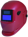 #41260 - Solar Powered Welding Helmet - Red - Replacement Lens: 3.85" x 1.70" Part # 41261 - Exact Industrial Supply