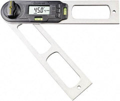 Starrett - 0.1° Resolution Combination Protractor & Inclinometer - 360° Range - Exact Industrial Supply