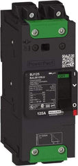Square D - 60 Amp, 600Y/347 VAC, 2 Pole, Unit Mount B-Frame Circuit Breaker - Thermal-Magnetic Trip, 65 kA at 240 VAC, 35 kA at 480 VAC, 18 kA at 600Y/347 VAC Breaking Capacity, 14-3/0 AWG - Exact Industrial Supply
