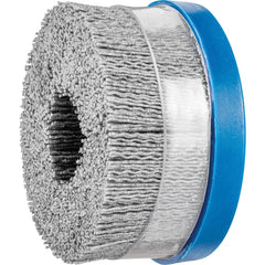 PFERD - Disc Brushes; Outside Diameter (Inch): 4 ; Grit: 80 ; Abrasive Material: Silicon Carbide ; Brush Type: Crimped ; Connector Type: Arbor ; Arbor Hole Size (Inch): 7/8 - Exact Industrial Supply
