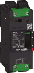 Square D - 80 Amp, 600Y/347 VAC, 2 Pole, Unit Mount B-Frame Circuit Breaker - Thermal-Magnetic Trip, 100 kA at 240 VAC, 65 kA at 480 VAC, 25 kA at 600Y/347 VAC Breaking Capacity, 14-3/0 AWG - Exact Industrial Supply