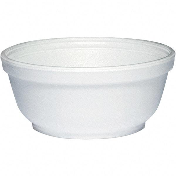 DART - Foam Dinnerware, Bowl, 8 oz - White - Exact Industrial Supply