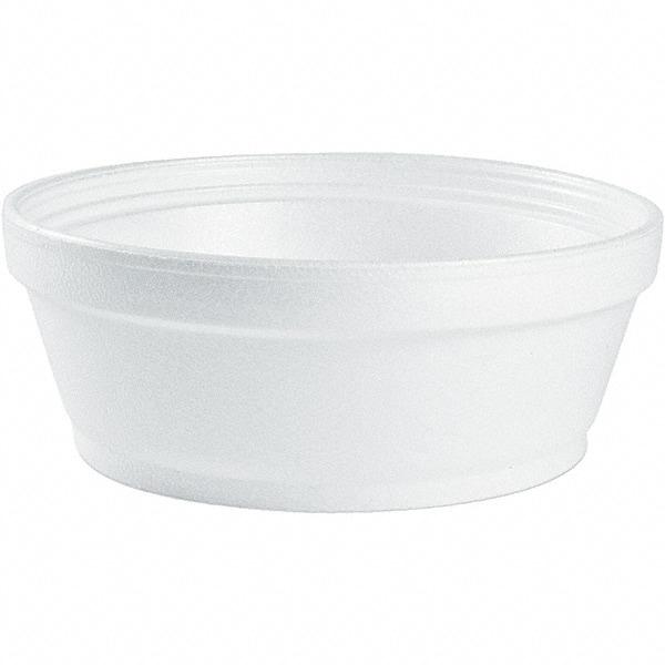 DART - Foam Food Containers, Foam, 8 oz - White - Exact Industrial Supply