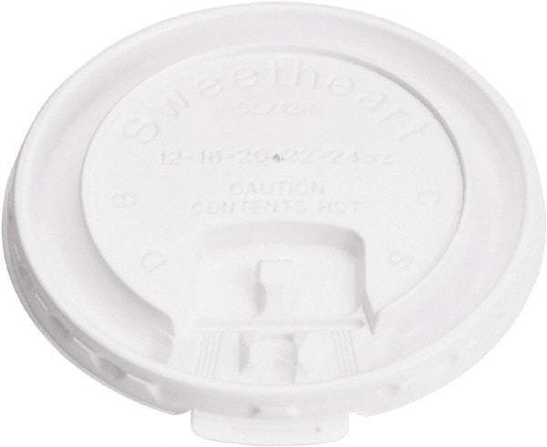 Solo - Cup Lids for 10 oz Cups - White - Exact Industrial Supply