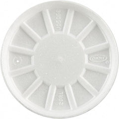 DART - Foam Lids, Fits 6-32 oz Cups - White - Exact Industrial Supply