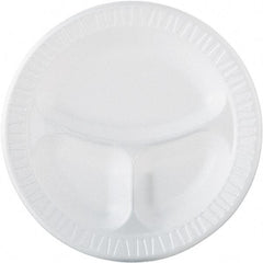 DART - Dart Famous Service Dinnerware, 3-Compartment Plate, 10 1/4" - White - Exact Industrial Supply