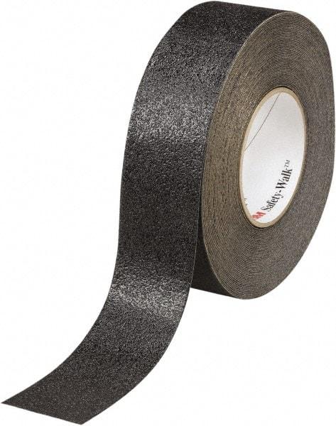 Ability One - Black Solid Color Anti-Slip Vinyl Tape - 1" Wide x 60' Long x 0.036" Thick, General Traffic - Exact Industrial Supply