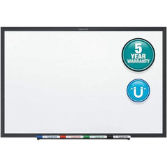 Quartet - 18" High x 24" Wide Magnetic Dry Erase Board - Steel, Includes Dry-Erase Marker & Mounting Kit - Exact Industrial Supply