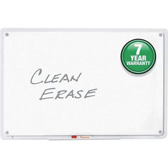 Quartet - 23" High x 36" Wide Fabric Bulletin - Laminate, Includes Dry-Erase Marker & Mounting Kit - Exact Industrial Supply