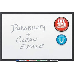 Quartet - 36" High x 60" Wide Magnetic Dry Erase Board - Porcelain, Includes (4) Dry-Erase Markers & Mounting Hardware - Exact Industrial Supply