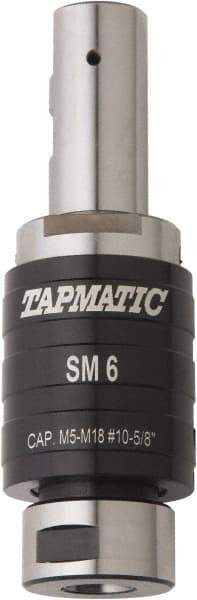 Tapmatic - 1-1/2" Straight Shank Diam Tension & Compression Tapping Chuck - 1/2 to 1-1/8" Tap Capacity, 1-1/2" Projection - Exact Industrial Supply