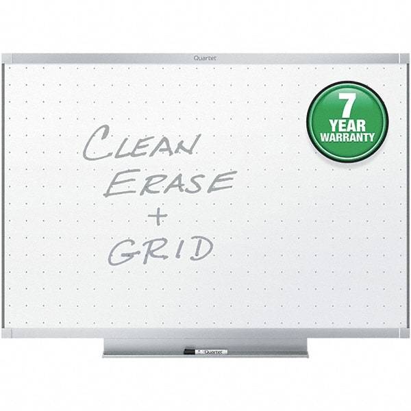 Quartet - 36" High x 48" Wide Dry Erase - Aluminum Frame, Includes Dry-Erase Marker & Mounting Kit - Exact Industrial Supply