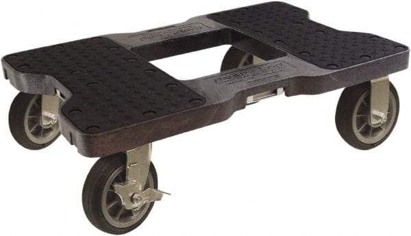 Snap-Loc - 1,500 Lb Capacity Polyethylene Dolly - 32" Long x 20-1/2" Wide x 9-1/2" High - Exact Industrial Supply