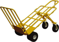 Snap-Loc - 1,000 Lb Capacity 64" OAH Hand Truck - Loop Handle, Steel, Pneumatic Wheels - Exact Industrial Supply