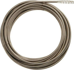 Milwaukee Tool - 5/16" x 35' Drain Cleaning Machine Cable - Inner Core, 1-1/4" to 2-1/2" Pipe, Use with Milwaukee Drain Cleaning Tools - Exact Industrial Supply