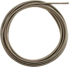 Milwaukee Tool - 5/8" x 50' Drain Cleaning Machine Cable - All-Purpose Wind, 1-1/4" to 2-1/2" Pipe, Use with Milwaukee Drain Cleaning Tools - Exact Industrial Supply