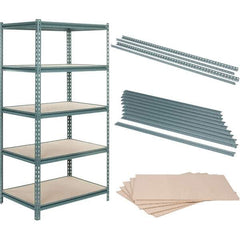 Value Collection - 36" Wide, 36 High, Open Shelving Accessory/Component - Particle Board, Use with Boltless Storage Rack - Exact Industrial Supply