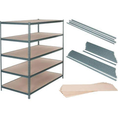 Value Collection - 72" Wide, 36 High, Open Shelving Accessory/Component - Particle Board, Use with Boltless Storage Rack - Exact Industrial Supply