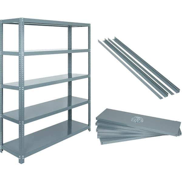 Value Collection - 60" Wide, 1-15/16 High, Open Shelving Accessory/Component - 14 Gauge Steel, Powder Coat Finish, Use with High Capacity Storage Racks - Exact Industrial Supply