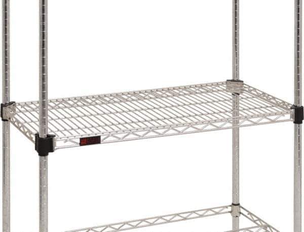 Eagle MHC - 72" Wide, 1-1/8 High, Open Shelving Accessory/Component - Zinc, Zinc Finish, 21" Deep, Use with Eagle MHC Shelving - Exact Industrial Supply