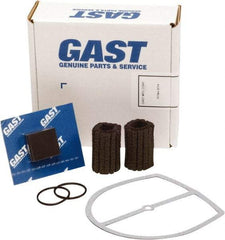 Gast - 9 Piece Air Compressor Repair Kit - For Use with Gast 0323/0523 Oil-Less "Q" Models with Internal Filtration - Exact Industrial Supply