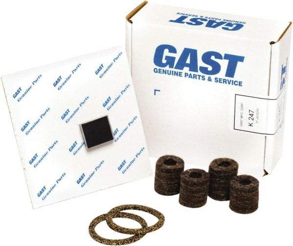Gast - 10 Piece Air Compressor Repair Kit - For Use with Gast 0322/0522 Oil-Less Models - Exact Industrial Supply