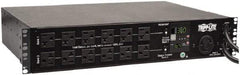 Tripp-Lite - 25 Outlets, 120 VAC30 Amps, 12' Cord, Power Outlet Strip - Rack Mount, 5-15/20R NEMA Configuration, 19" Strip - Exact Industrial Supply