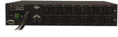 Tripp-Lite - 14 Outlets, 208/240 Volts, 30 Amps, 10' Cord, Power Outlet Strip - Rack Mount, 5-15/20R NEMA Configuration, 19" Strip - Exact Industrial Supply