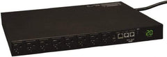 Tripp-Lite - 16 Outlets, 120 VAC20 Amps, 10' Cord, Power Outlet Strip - Rack Mount, 5-15/20R NEMA Configuration, 19" Strip - Exact Industrial Supply