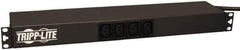 Tripp-Lite - 14 Outlets, 200/240 Volts, 20 Amps, 12' Cord, Power Outlet Strip - Rack Mount, 5-15/20R NEMA Configuration, 19" Strip - Exact Industrial Supply