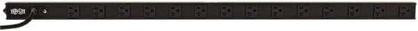 Tripp-Lite - 14 Outlets, 120 VAC20 Amps, 15' Cord, Power Outlet Strip - Rack Mount, 5-15/20R NEMA Configuration, 19" Strip - Exact Industrial Supply