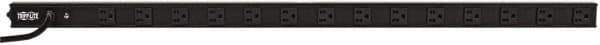 Tripp-Lite - 14 Outlets, 120 VAC20 Amps, 15' Cord, Power Outlet Strip - Rack Mount, 5-15R NEMA Configuration, 19" Strip - Exact Industrial Supply