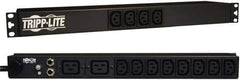 Tripp-Lite - 14 Outlets, 100/240 Volts, 20 Amps, 10' Cord, Power Outlet Strip - Rack Mount, C13/C20 NEMA Configuration, 19" Strip - Exact Industrial Supply