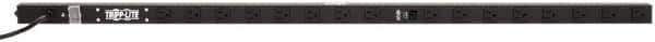 Tripp-Lite - 16 Outlets, 120 VAC15 Amps, 15' Cord, Power Outlet Strip - Rack Mount, 5-15R NEMA Configuration, 19" Strip - Exact Industrial Supply