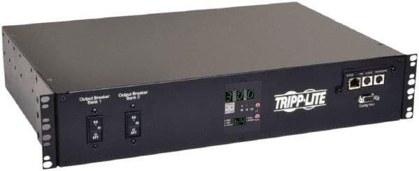 Tripp-Lite - 19 Outlets, 208 Volts, 30 Amps, 12' Cord, Power Outlet Strip - Rack Mount, 5-15/20R NEMA Configuration, 19" Strip - Exact Industrial Supply