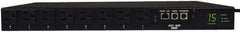 Tripp-Lite - 8 Outlets, 120 VAC15 Amps, 10' Cord, Power Outlet Strip - Rack Mount, 5-15/20R NEMA Configuration, 19" Strip - Exact Industrial Supply