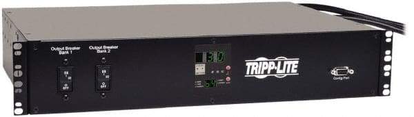 Tripp-Lite - 19 Outlets, 208 Volts, 30 Amps, 12' Cord, Power Outlet Strip - Rack Mount, 5-15/20R NEMA Configuration, 19" Strip - Exact Industrial Supply