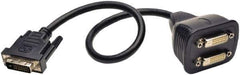 Tripp-Lite - 1' Long, DVI Computer Cable - Black, Male, Female x Female - Exact Industrial Supply