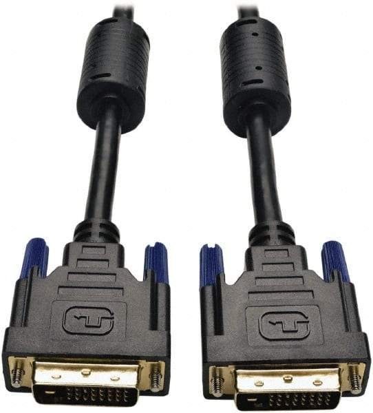 Tripp-Lite - 15' Long, DVI Computer Cable - Black, Male x Male - Exact Industrial Supply