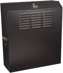 Tripp-Lite - 23-1/2" Overall Width x 5" Rack Height x 17-1/2" Overall Depth Data Cable Enclosure - 200 Lb Capacity, Black - Exact Industrial Supply