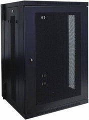 Tripp-Lite - 23.6" Overall Width x 18" Rack Height x 21.6" Overall Depth Data Cable Enclosure - 250 Lb Capacity, Black - Exact Industrial Supply