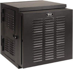 Tripp-Lite - 23.62" Overall Width x 12" Rack Height x 26.42" Overall Depth Data Cable Enclosure - 3,000 Lb Capacity, Black - Exact Industrial Supply