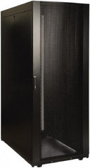 Tripp-Lite - 29.53" Overall Width x 45" Rack Height x 50.89" Overall Depth Data Cable Enclosure - 3,000 Lb Capacity, Black - Exact Industrial Supply