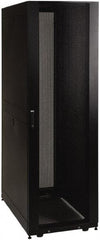 Tripp-Lite - 23.63" Overall Width x 42" Rack Height x 43" Overall Depth Data Cable Enclosure - 3,000 Lb Capacity, Black - Exact Industrial Supply