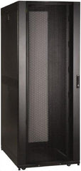 Tripp-Lite - 29.53" Overall Width x 42" Rack Height x 43" Overall Depth Data Cable Enclosure - 3,000 Lb Capacity, Black - Exact Industrial Supply