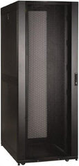 Tripp-Lite - 29.53" Overall Width x 42" Rack Height x 43" Overall Depth Data Cable Enclosure - 3,000 Lb Capacity, Black - Exact Industrial Supply